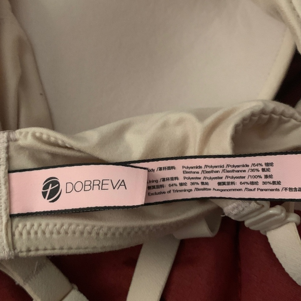 Dobreva and Prima Valentina 34B soft padded cup - wireless cream and black - Picture 12 of 13